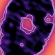 Image of the PDS 70 system made from ALMA data. The splotch on the right might be the first-ever observed circumplanetary disk.